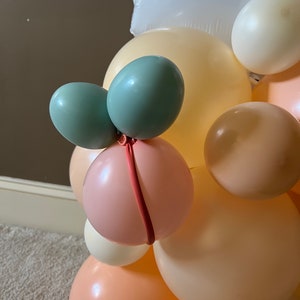 Sweet As A Peach Balloon Tower Kit Peach First Birthday Balloons Sweet to Be One Birthday Party Peach Balloons image 7