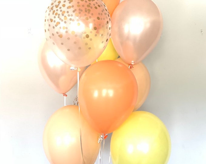 Orange Balloons | Little Cutie Balloons | Citrus Balloons | Tangerine Balloons | Citrus Bridal Shower Decor | Tutti Frutti Birthday