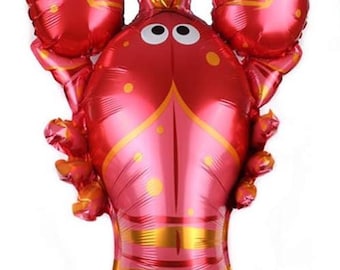 Lobster Balloons | Pinch Me I'm One Birthday Decor | Crawfish Boil Birthday Party Decor | Crab Birthday Party Decor | Crawfish Bridal Shower