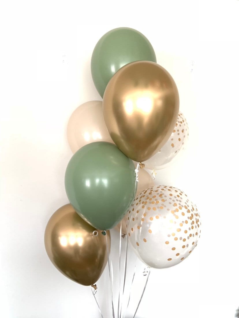 Green And Gold Balloons
 Green and Gold Balloons Light Green Wedding Decor Gold and
