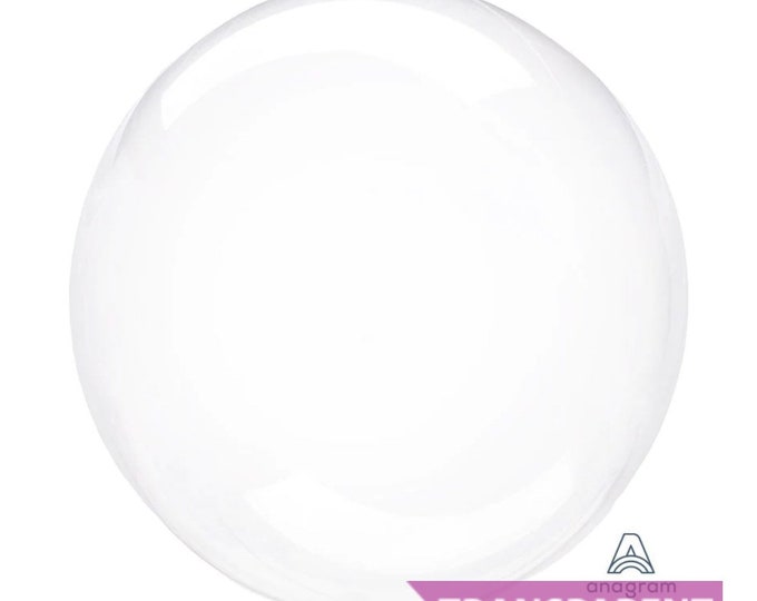 Crystal Clears Balloon | 18” Clear Balloon Bubble | Bubble Birthday Party | Clear Sphere Balloon | Clear Orbz Balloons