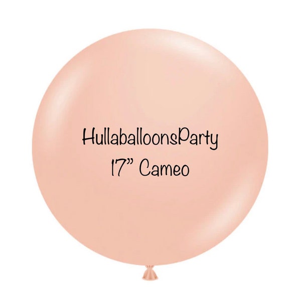 17 inch Cameo Balloons | Blush Birthday Party Decor | Blush Baby Shower Party Decor | Blush Bridal Shower