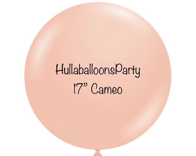 17 inch Cameo Balloons | Blush Birthday Party Decor | Blush Baby Shower Party Decor | Blush Bridal Shower