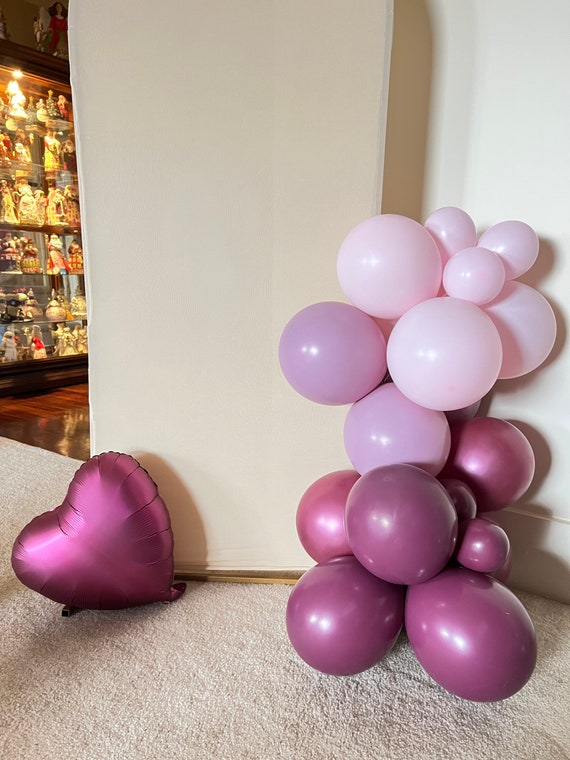 Rose Gold Pink Mauve Purple Balloons Bridal Shower Decor Baby Shower Balloon  Pink and Purple Party Its a Girl Bach Party 