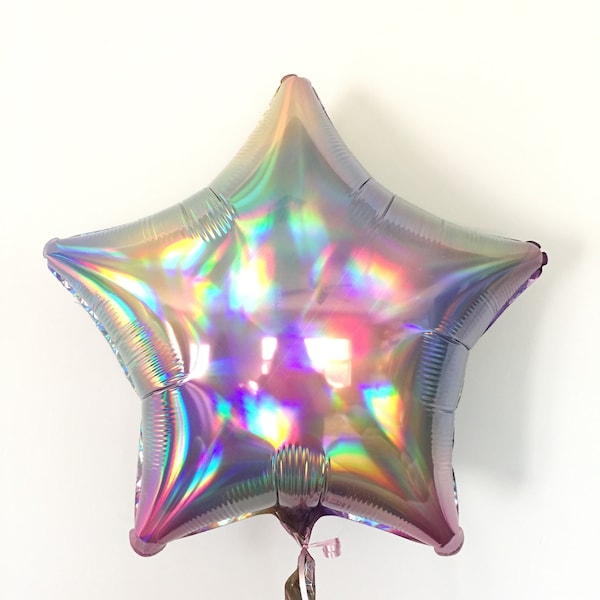 Pastel Rainbow Star Balloon | Twinkle Little Star Balloons | Rainbow Birthday Decor | Unicorn Birthday Party Decor | Galaxy Birthday