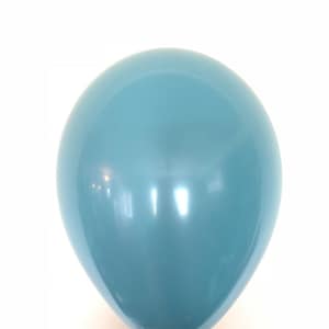 Steel Blue Balloons | Blue Latex Balloons | Dusty Blue Birthday Party Decor | Something Blue Bridal Shower Decor | Blue Baby Shower Decor