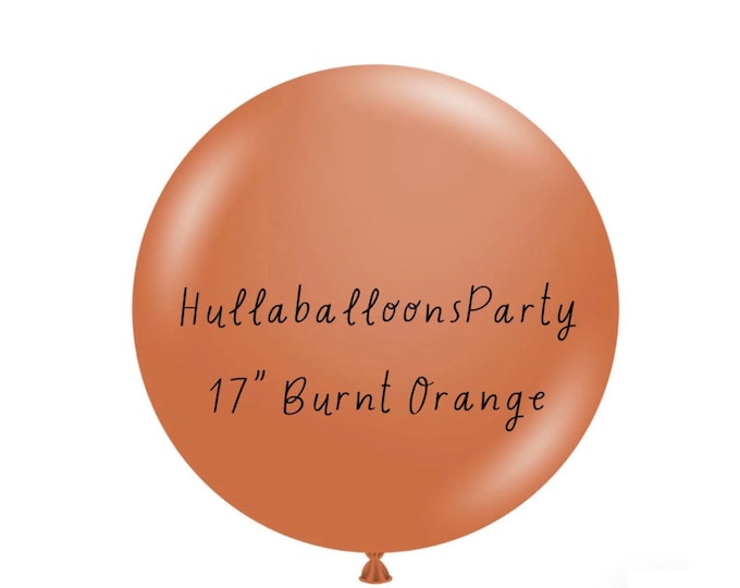 17 inch Burnt Orange Balloons | Boho Birthday Party Decor | Boho Baby Shower Party Decor | Boho Bridal Shower