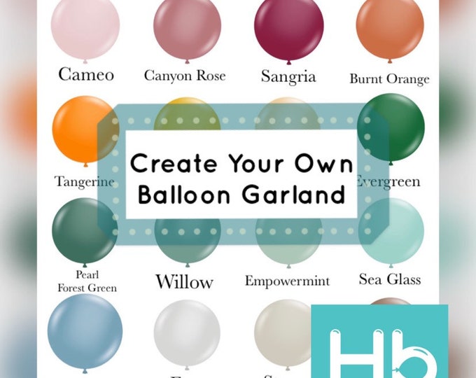 Create Your Own Balloon Garland | Custom Balloon Garland Kit | DIY Balloon Garland Kit