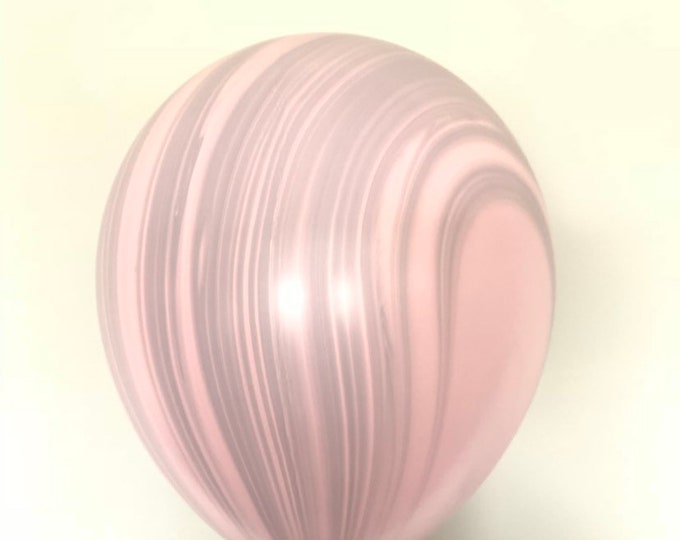 Pastel Pink Agate Balloons | Pastel Pink Marbled Balloons | Matte Pink Agate Balloons | Pastel Galaxy Balloons | Pastel Galaxy Birthday