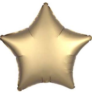 Twinkle Little Star Balloons | Satin Gold Star Balloon | Gold Birthday Party Decor | Star Birthday Balloons | Gold Baby Shower Decor