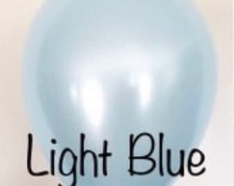Light Blue Balloons | Blue Latex Balloons | Light Blue Birthday Party Decor | Something Blue Bridal Shower Decor | Blue Baby Shower Decor