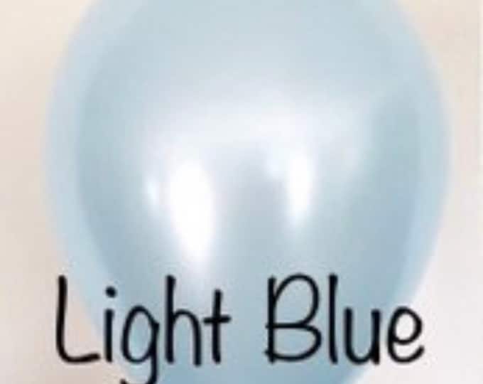 Light Blue Balloons | Blue Latex Balloons | Light Blue Birthday Party Decor | Something Blue Bridal Shower Decor | Blue Baby Shower Decor