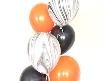 Halloween Balloons | Halloween Party Decor | Halloween Balloon Garland | Halloween Garland | Orange and Black Balloons | Boo Balloons