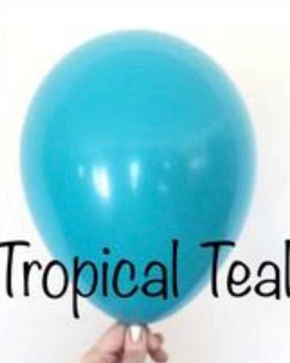 Tropical Teal Balloons Teal Balloons Tropical Balloons Aqua