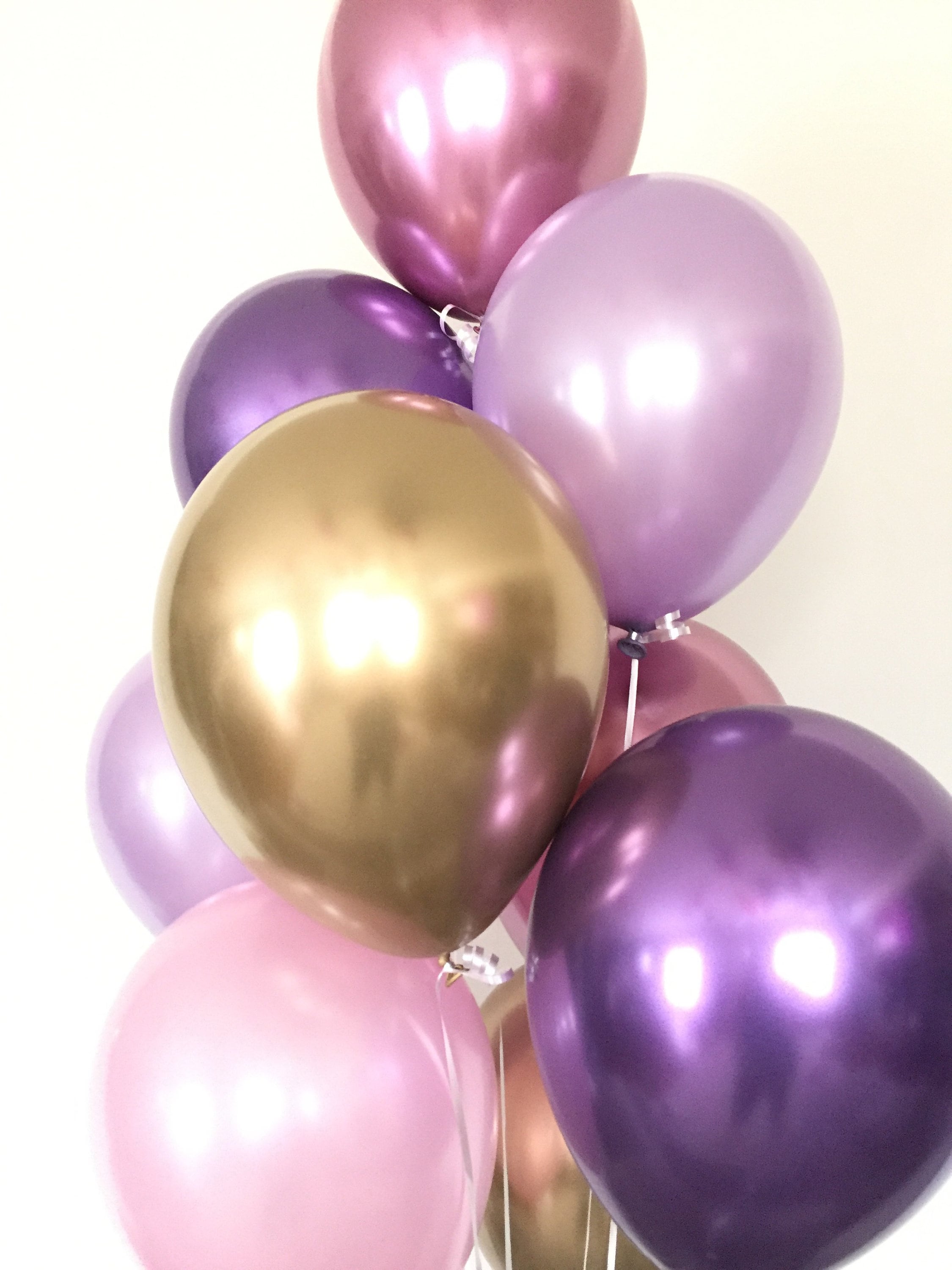 Pink and Purple Balloons | Chrome Balloons | Valentine's Day Party