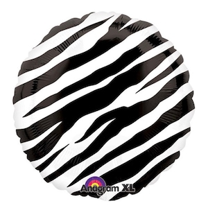 Zebra Print Balloons | Jungle Birthday Balloons | Safari Baby Shower Decor | Wild One Balloons | Two Wild Birthday Party | Animal Print