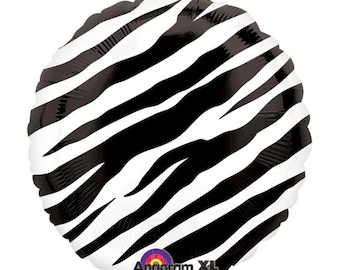 Zebra Print Balloons | Jungle Birthday Balloons | Safari Baby Shower Decor | Wild One Balloons | Two Wild Birthday Party | Animal Print