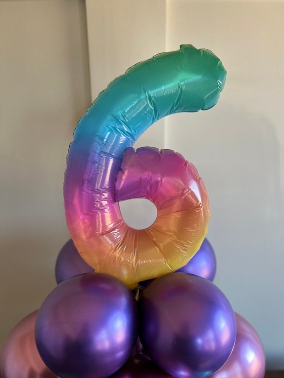 パーツ balloon White Gold Number Cluster Package - Balloonista