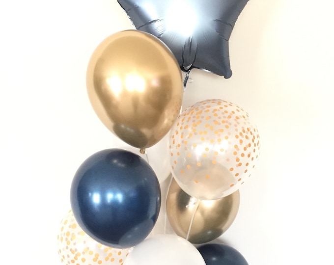 Twinkle Twinkle Little Star Baby Shower, Boy Baby Shower, Oh Boy Balloon, Boy Oh Boy Baby Shower Decor, Blue Balloons, Moon and Star Balloon