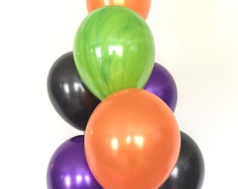 Halloween Balloons | Halloween Party Decor | Halloween Balloon Garland | Halloween Garland | Orange and Black Balloons | Boo Balloons