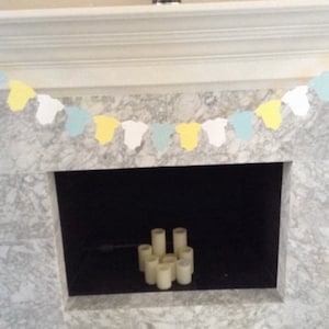 Yellow and Mint Baby Banner | Yellow Baby Garland | Gender Neutral Baby Shower Decor | Twins Baby Banner | Yellow and Blue