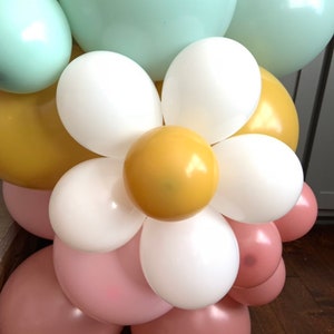 Small Daisy Balloons | Individual Flower Balloons | Boho Baby Shower | Boho Bridal Shower | Boho Birthday Balloons | Two Groovy Birthday