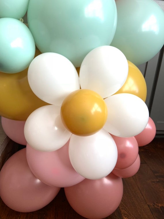 Small Daisy Balloons Individual Flower Balloons Boho Baby Shower