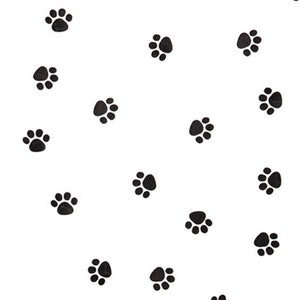 Carta velina con stampa di zampa / 10 fogli Carta velina con stampa di zampa / Fogli di carta velina 20”x 30” / Carta velina in bianco e nero / Stampa animale