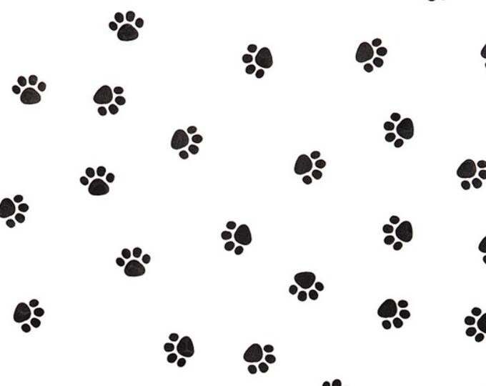 Paw Print Tissue Paper | 10 Sheets Paw Print Tissue Paper | 20”x 30” Tissue Paper Sheets | Black and White Tissue Paper | Animal Print