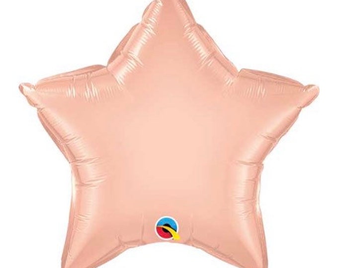 Twinkle Little Star Balloons | Rose Gold Star Balloon | Birthday Party Decor | Galaxy Birthday Balloons | Rose Gold Star Balloon