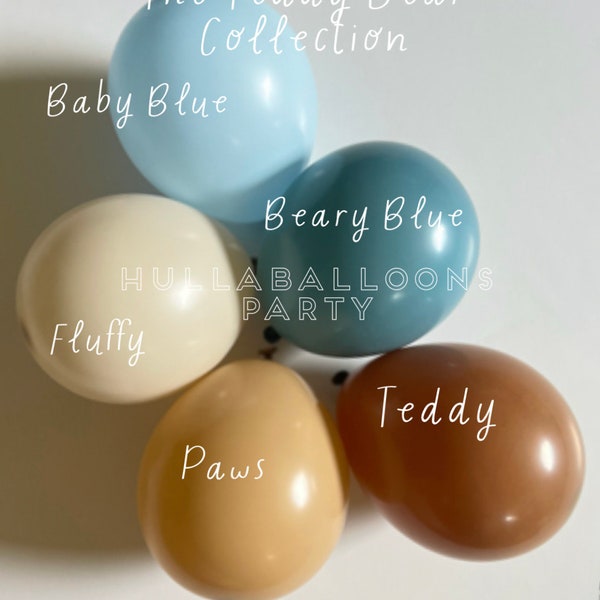Teddy Bear Balloons | Beary First Birthday | Teddy Bear Baby Shower | Balloons for Baby Block Boxes | We Can Bearly Wait Gender Reveal