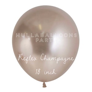 Grote witgouden ballonnen | 18" champagneballon | Reflex witgouden ballonnen | Witgouden decoratie vrijgezellenfeest | Witgouden bruiloftsdecor