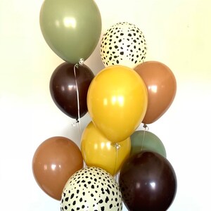 Safari Balloons | Cheetah Balloons | Safari Bridal Shower Decor | Safari Baby Shower | Jungle Birthday Balloons