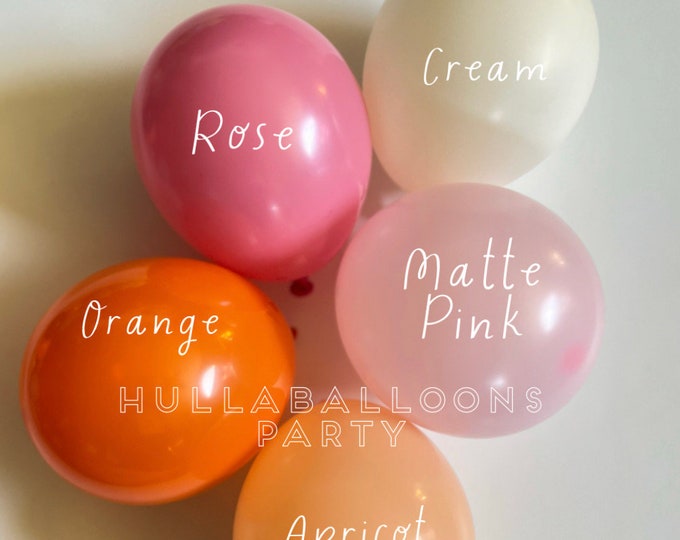 Pink Little Cutie Balloons | Little Cutie Birthday | Little Pumpkin Baby Shower | Balloons for Balloon Boxes | Pink and Orange Bridal Shower
