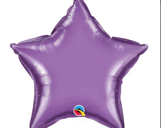 Twinkle Little Star Balloons | Chrome Purple Star Balloon | Birthday Party Decor | Galaxy Birthday Balloons | Chrome Star Balloons