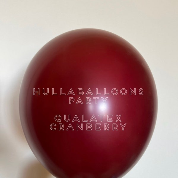 New Qualatex Cranberry Latex Balloons | Burgundy Birthday Party Decor | Burgundy Bridal Shower Decor