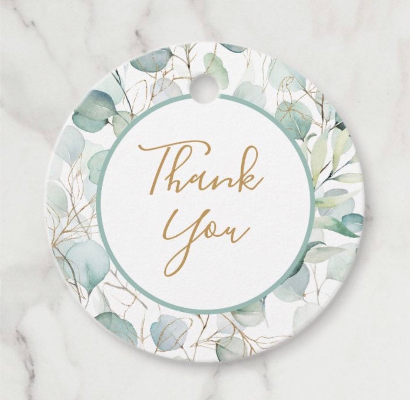 INSTANT DOWNLOAD Favor Tags, Thank You Tag, Wedding Favor Tag