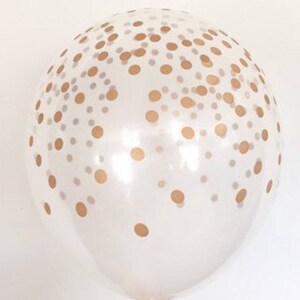 Globos de confeti dorados / Decoración de bodas doradas / Globos de lunares con confeti dorados / Globos de lunares dorados / Decoración de despedida de soltera dorada