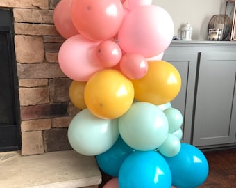 Boho Balloon Garland | Boho Rainbow Baby Shower Decor | Boho Bridal Shower | Boho First Birthday Balloons | Two Groovy Birthday