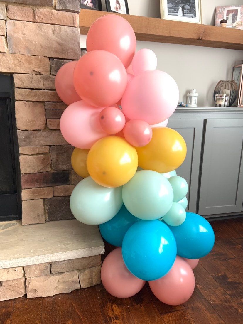 Pastel Rainbow Balloon Garland DIY Kit (5 Ft to 25 Ft), Includes