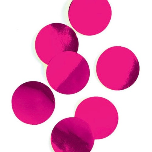 Hot Pink Confetti Hot Pink Gender Reveal Confetti Girl Etsy