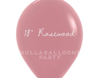 18 inch Rosewood Balloons | Sempertex Rosewood Latex Balloons | Mauve Birthday Party Decor | Mauve Bridal Shower Decor
