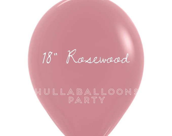 18 inch Rosewood Balloons | Sempertex Rosewood Latex Balloons | Mauve Birthday Party Decor | Mauve Bridal Shower Decor