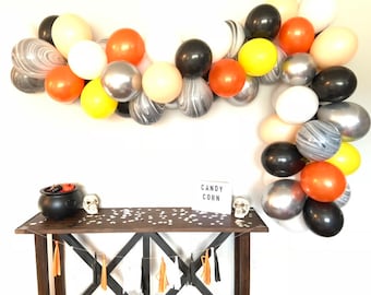 Halloween Balloon Garland | Kids Halloween Party Decor | Candy Corn Balloons | Halloween Party Backdrop | Trick or Treat