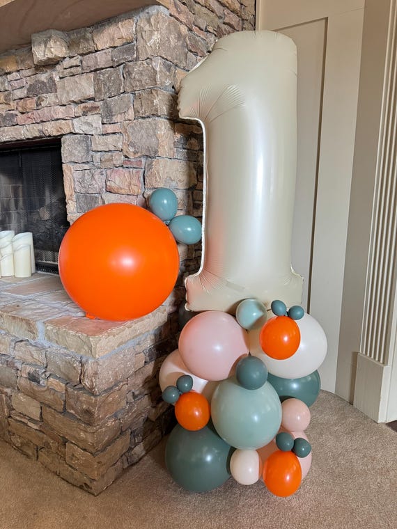First Birthday Balloon Kit - Sweet To Be One Orange Theme Party Decor
