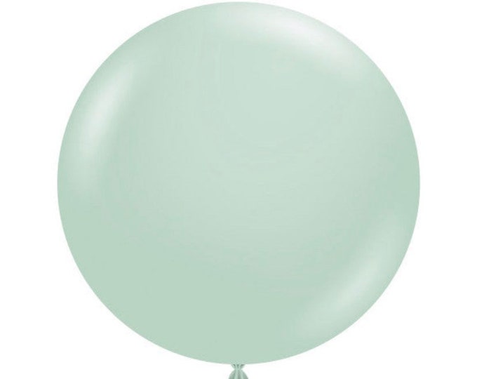 Jumbo Empower Mint Balloons | 24" Light Green Balloon | Large Mint Balloons | Mint Bridal Shower Decor | Light Green Balloons