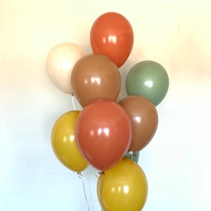 Boho Rainbow Balloons | Burnt Orange Balloons | Fall Bridal Shower | Fall Baby Shower Decor | Boho Birthday Balloons | Fall Harvest Balloons