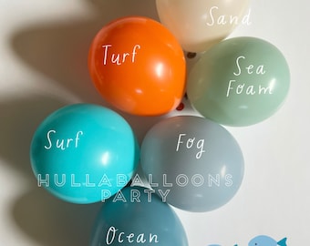 Ride the Wave Balloons | Surf’s Up Birthday | Baby on Board Baby Shower | Balloons for Baby Block Boxes | Beach Balloons