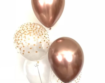 NEW Chrome Rose Gold Balloons | Rose Gold Chrome Balloons | Chrome Balloons | Rose Gold Birthday Decor | Rose Gold Bridal Shower Decor