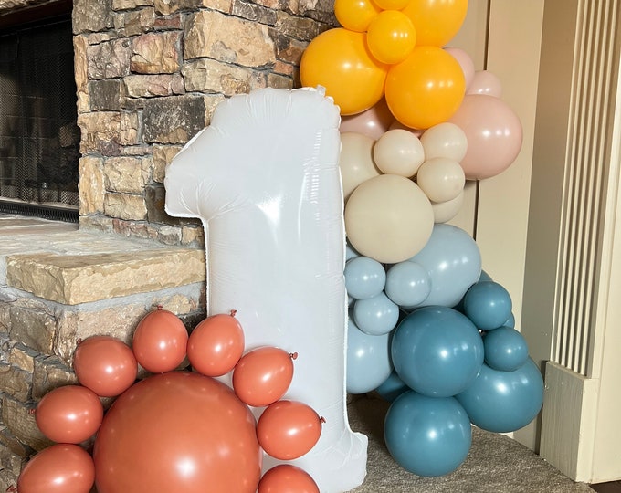 Little Sunshine Balloon Garland DIY Kit | First Trip Around The Sun Birthday | Little Sunshine Baby Shower | Here Comes The Sun Baby Shower